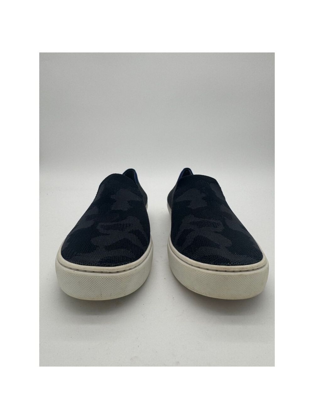 Women's Rothy's Slip-On Sneakers Black Camo Size 10